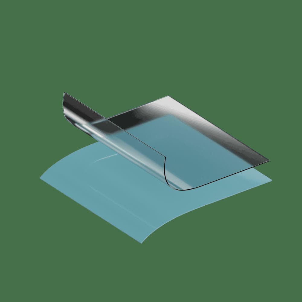 Structure d’un liner classique : une membrane PVC simple sous son film de surface